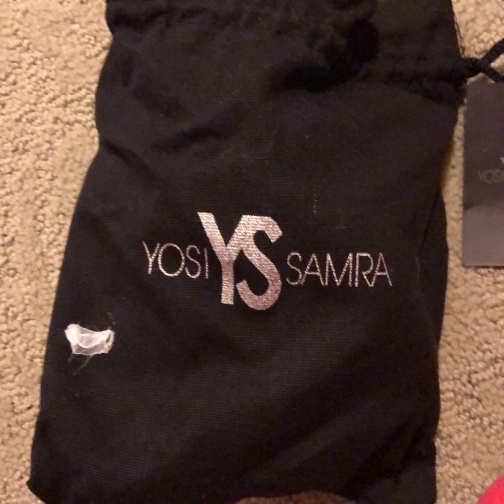 Gently worn yosi Samra navy snakeskin ballet flat